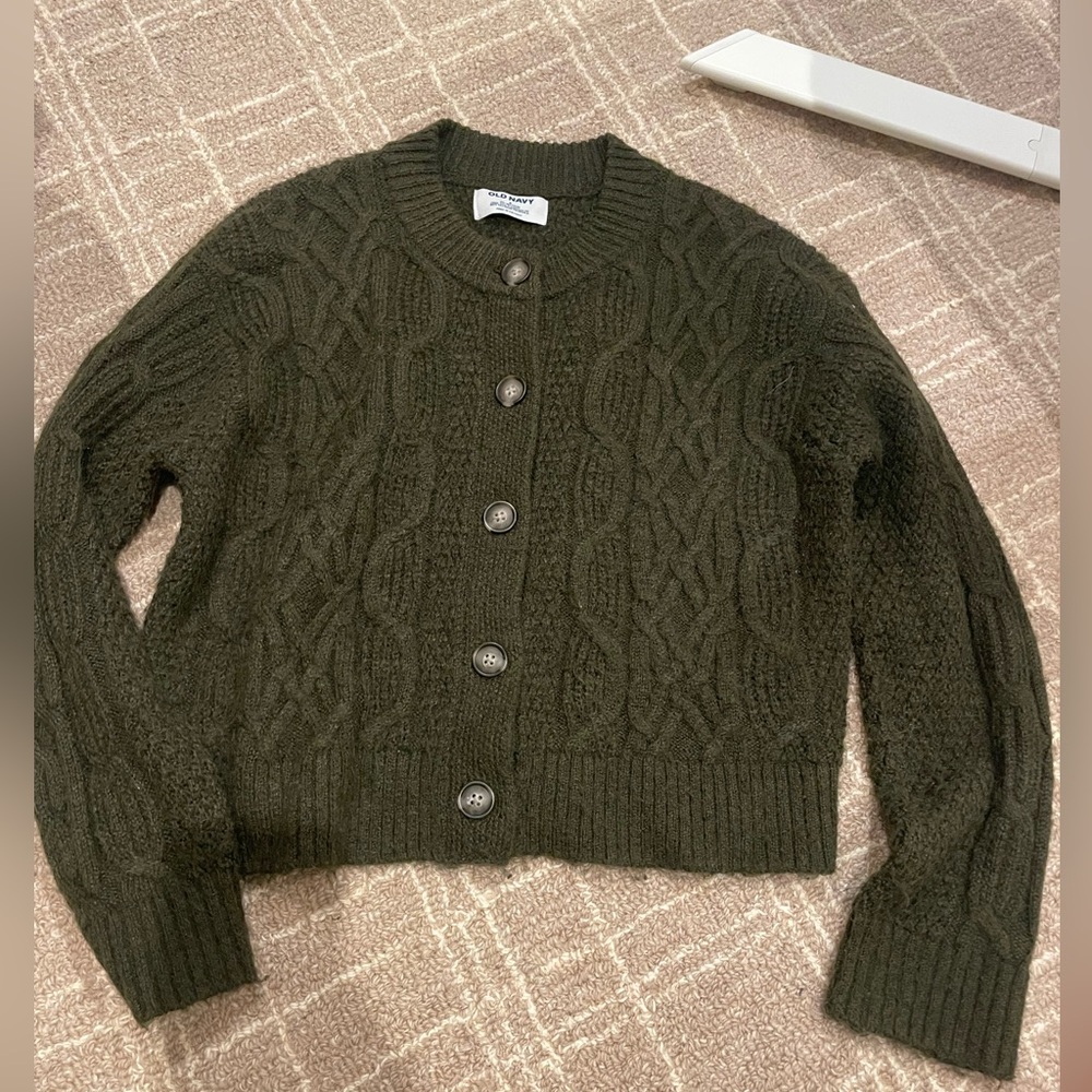 Old Navy Green Cardigan